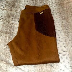 Andrew Marc Brown Suede Pants